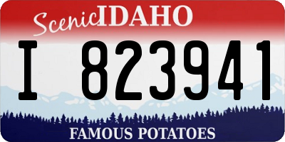 ID license plate I823941