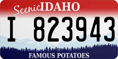 ID license plate I823943