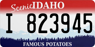 ID license plate I823945