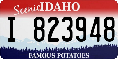 ID license plate I823948