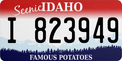 ID license plate I823949