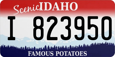 ID license plate I823950
