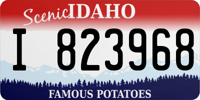 ID license plate I823968