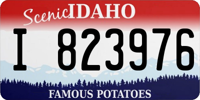 ID license plate I823976