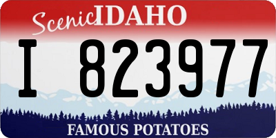 ID license plate I823977
