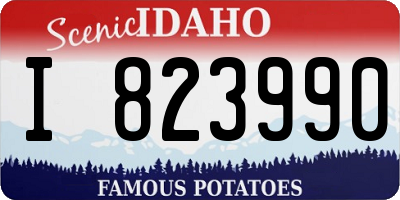 ID license plate I823990