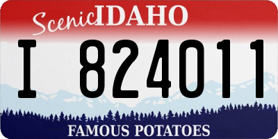 ID license plate I824011