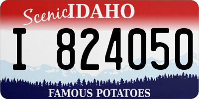 ID license plate I824050