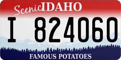 ID license plate I824060