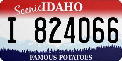 ID license plate I824066