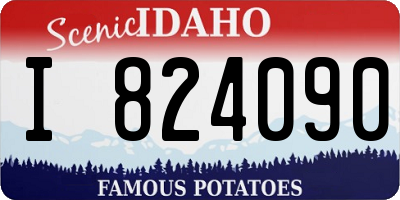 ID license plate I824090
