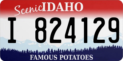 ID license plate I824129