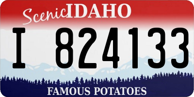 ID license plate I824133