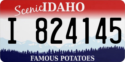 ID license plate I824145