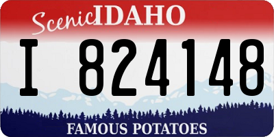 ID license plate I824148