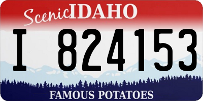 ID license plate I824153