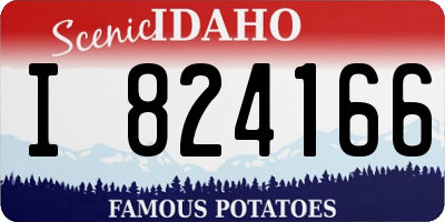 ID license plate I824166