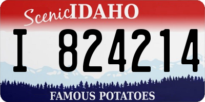 ID license plate I824214