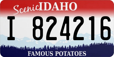 ID license plate I824216