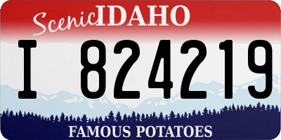 ID license plate I824219