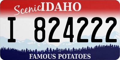 ID license plate I824222