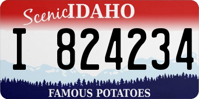 ID license plate I824234