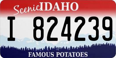 ID license plate I824239