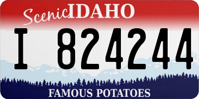 ID license plate I824244