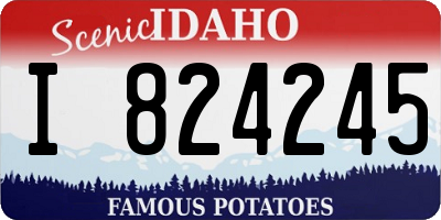 ID license plate I824245