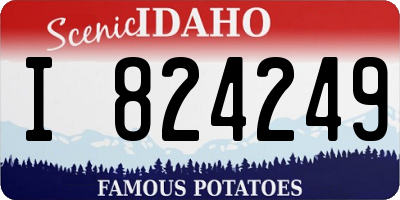 ID license plate I824249
