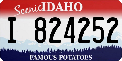 ID license plate I824252
