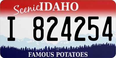 ID license plate I824254