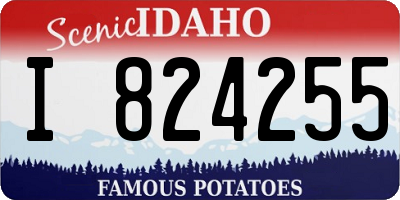 ID license plate I824255