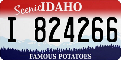 ID license plate I824266