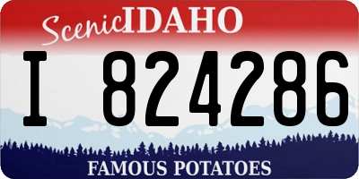ID license plate I824286