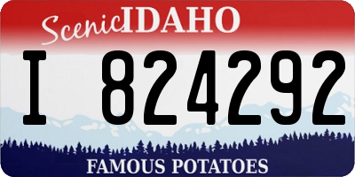 ID license plate I824292