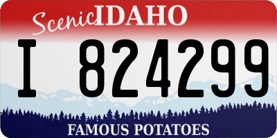 ID license plate I824299