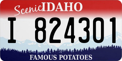 ID license plate I824301