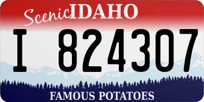 ID license plate I824307