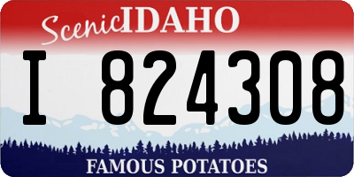 ID license plate I824308