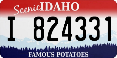 ID license plate I824331