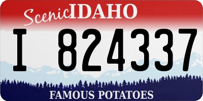 ID license plate I824337