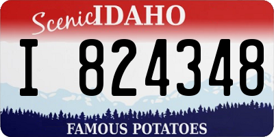 ID license plate I824348