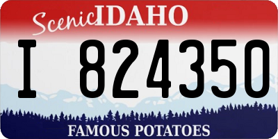 ID license plate I824350
