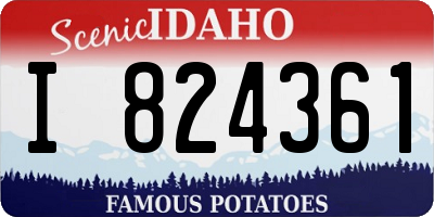 ID license plate I824361