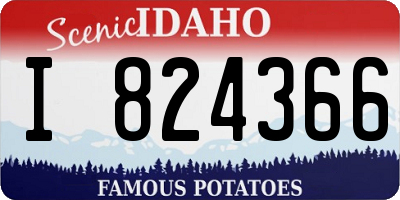 ID license plate I824366