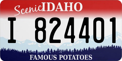 ID license plate I824401
