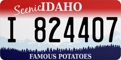 ID license plate I824407