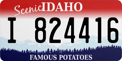 ID license plate I824416