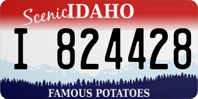 ID license plate I824428